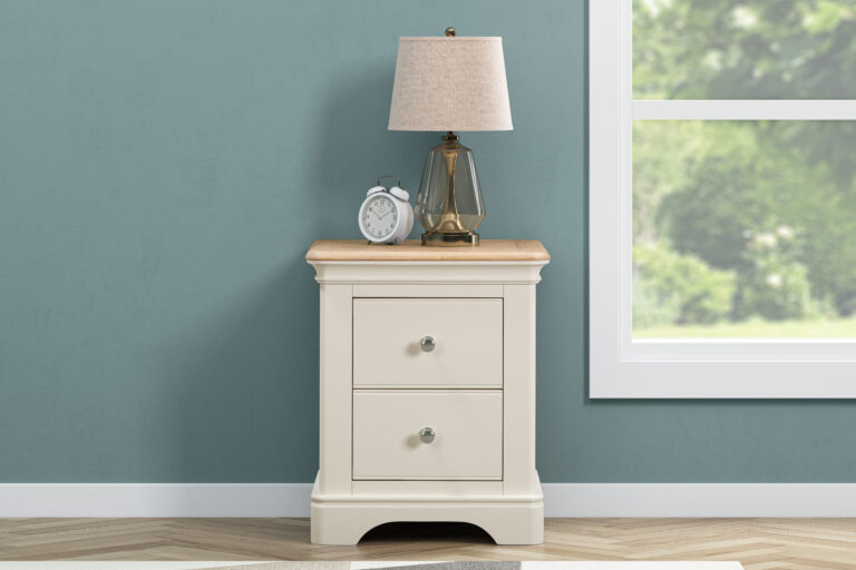 AVI-01 Avignon Painted 2 Drawer Bedside F