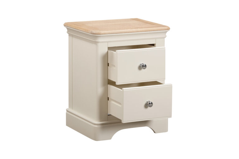 AVI-01 Avignon Painted 2 Drawer Bedside F